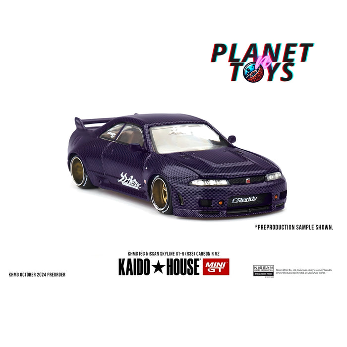 Kaido House x Mini GT 1:64 Nissan Skyline GT-R (R33) Active Carbon R V2 – Purple Carbon - for just $20.99! 