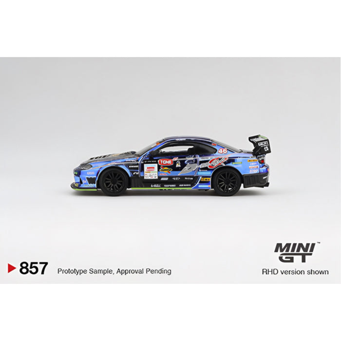 Mini GT 1:64 Nissan Silvia (S15) D-MAX Racing #46 2023 D1 Grand Prix #857 - for just $24.99! 