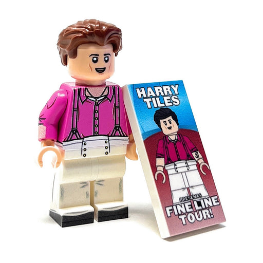 Harry Tiles Custom Musician Minifig w/ Concert Poster (Fine Line Tour) (LEGO) - Premium Custom LEGO Minifigure - Just $24.99! Shop now at Retro Gaming of Denver
