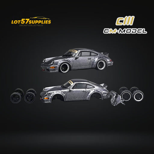 CM Model Porsche 964 Widebody Metallic Gray 1:64 - for just $34.99! 