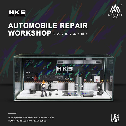 MoreArt AutoMobile Repair Workshop HKS Style 1:64 - Premium MoreArt - Just $39.99! Shop now at Retro Gaming of Denver
