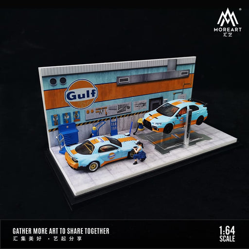 MoreArt AutoMobile Repair Workshop GULF Style 1:64 - Premium MoreArt - Just $36.99! Shop now at Retro Gaming of Denver