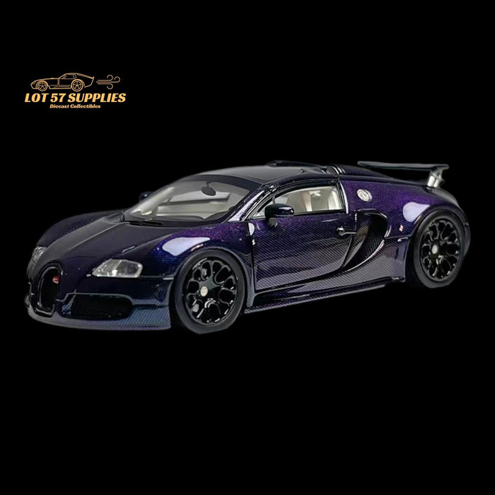 LJM Bugatti Veyron Chameleon Carbon Purple Resin 1:64 - Just $71.99! Shop now at Retro Gaming of Denver