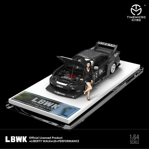 TimeMicro Nissan Silvia S15 Black Latte LBWK Figure Version 1:64 - Just $42.99! Shop now at Retro Gaming of Denver