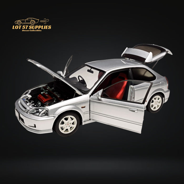 MOTORHELIX Honda Civic Type-R EK9-120 SILVER 1:18 - Just $289.99! Shop now at Retro Gaming of Denver