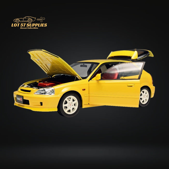 MOTORHELIX Honda Civic Type-R EK9-120 YELLOW 1:18 - Just $289.99! Shop now at Retro Gaming of Denver