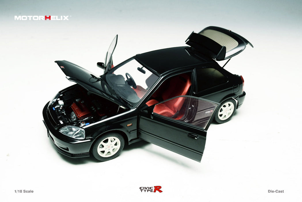 MOTORHELIX Honda Civic Type-R EK9-120 BLACK Fully Openable 1:18 - for just $299.99! 