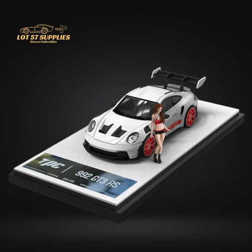 TPC Porsche 992 GT3 RS White Red Wheels Figure Version 1:64 - Premium Porsche - Just $37.99! Shop now at Retro Gaming of Denver