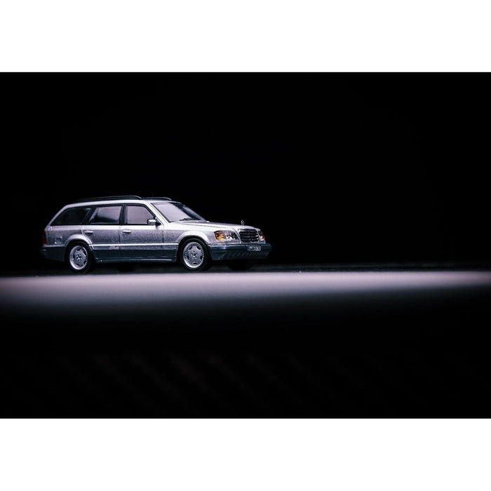 Mortal Mercedes-Benz Wagon Version S124 SILVER / BLUE 1:64 - Just $35.99! Shop now at Retro Gaming of Denver