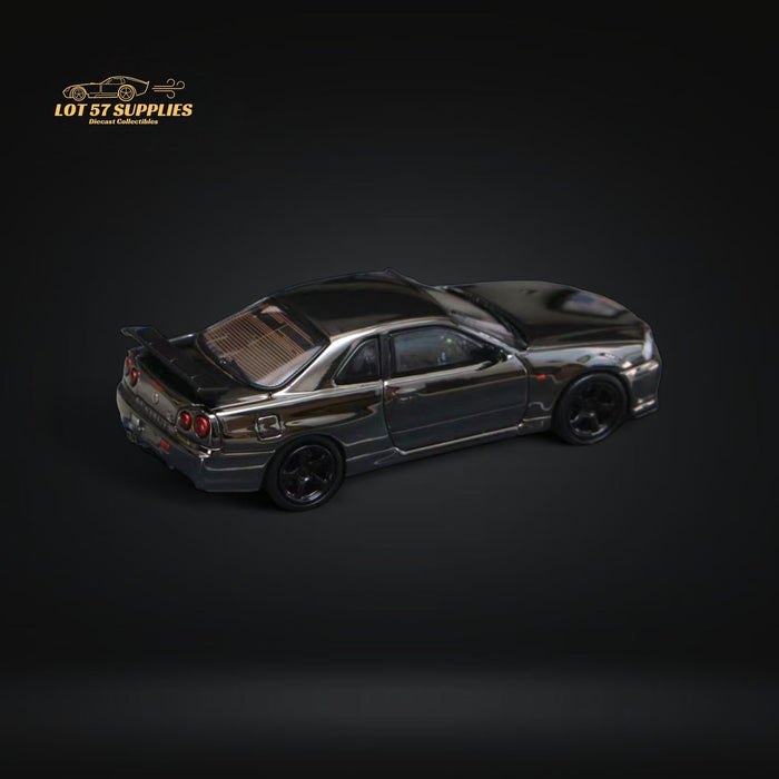 Street Weapon Skyline GTR R34 V-SPEC-II Chrome Plated Limited to 599 Pcs 1:64 - for just $36.99! 
