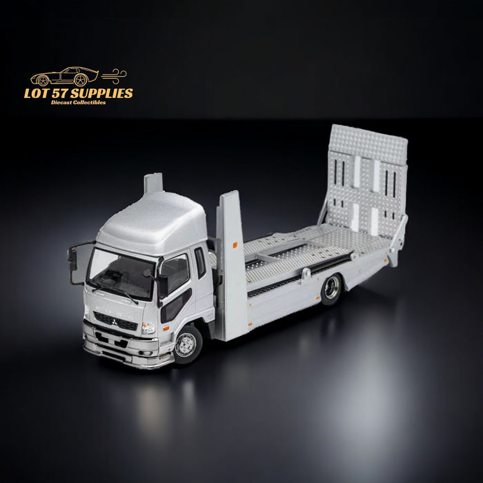 GCD Mitsubishi Fuso Fighter Double-Decker Transport Truck in Silver 1:64 - Just $59.99! Shop now at Retro Gaming of Denver