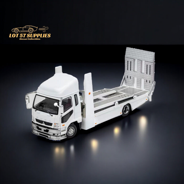 GCD Mitsubishi Fuso Fighter Double-Decker Transport Truck in White 1:64 - Premium Mitsubishi - Just $59.99! Shop now at Retro Gaming of Denver