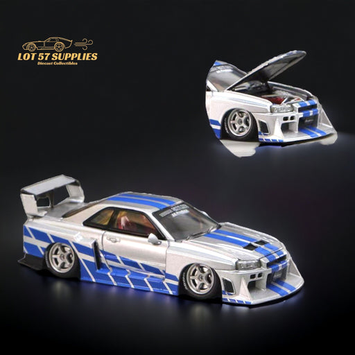 Street Weapon LBWK ER34 Nissan Skyline GT-R Fast and Furious 1:64 Limited to 500 Pcs - Premium Nissan - Just $34.99! Shop now at Retro Gaming of Denver
