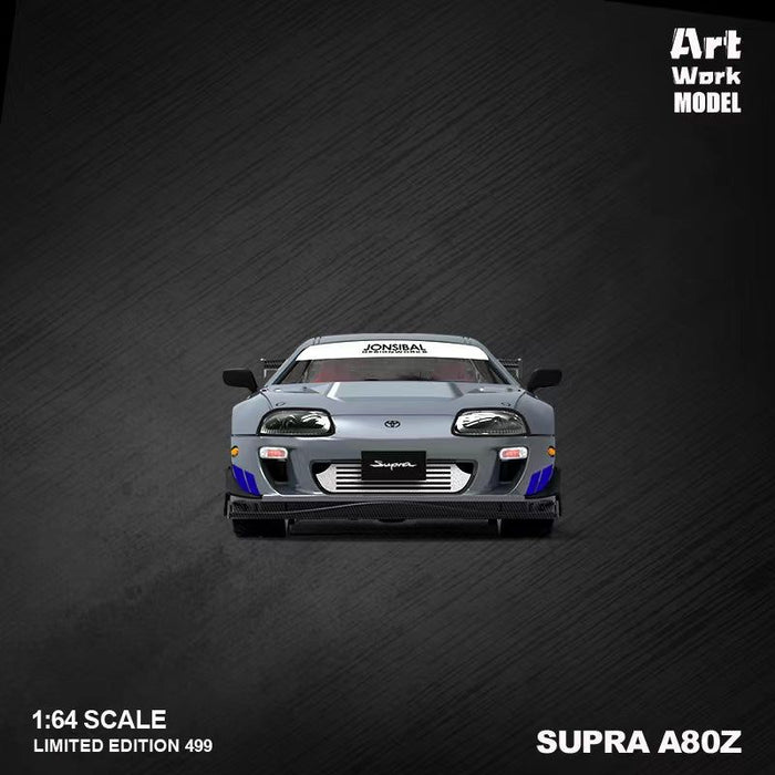 TimeMicro X ArtWork Toyota Supra A80 Fast & Furious Silver Blue Livery 1:64 - Just $29.99! Shop now at Retro Gaming of Denver