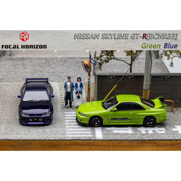 Focal Horizon Nissan Skyline R33 GT-R 4TH Gen 400R GREEN / BLUE 1:64 - Just $34.99! Shop now at Retro Gaming of Denver