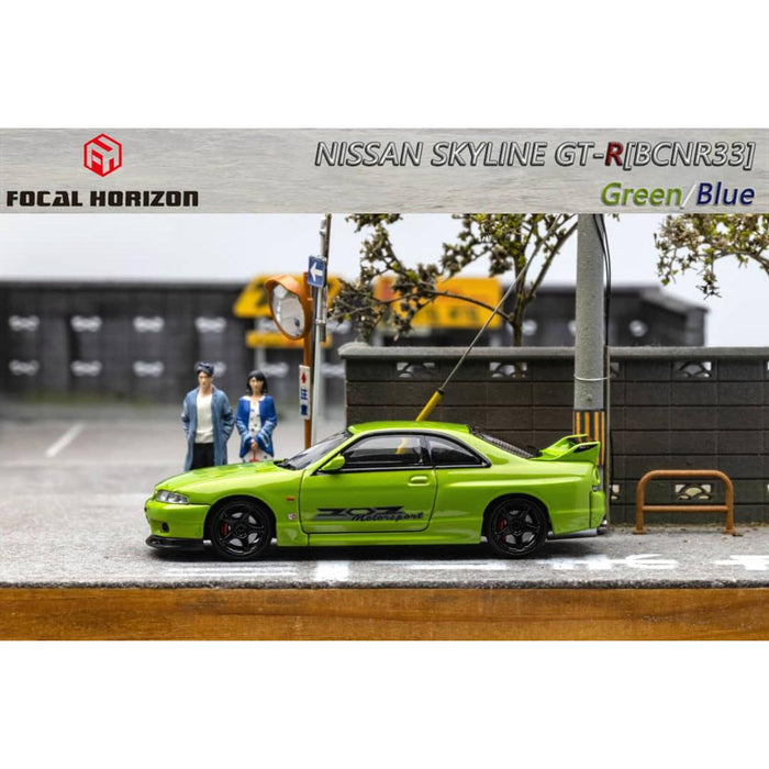 Focal Horizon Nissan Skyline R33 GT-R 4TH Gen 400R GREEN / BLUE 1:64 - Just $34.99! Shop now at Retro Gaming of Denver