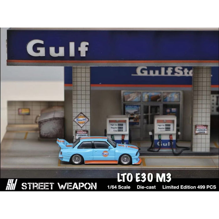 (Pre-Order) Street Weapon BMW M3 E30 LTO in GULF / MARTINI BLACK Livery 1:64 Limited to 499 Pcs Each - Just $31.99! Shop now at Retro Gaming of Denver