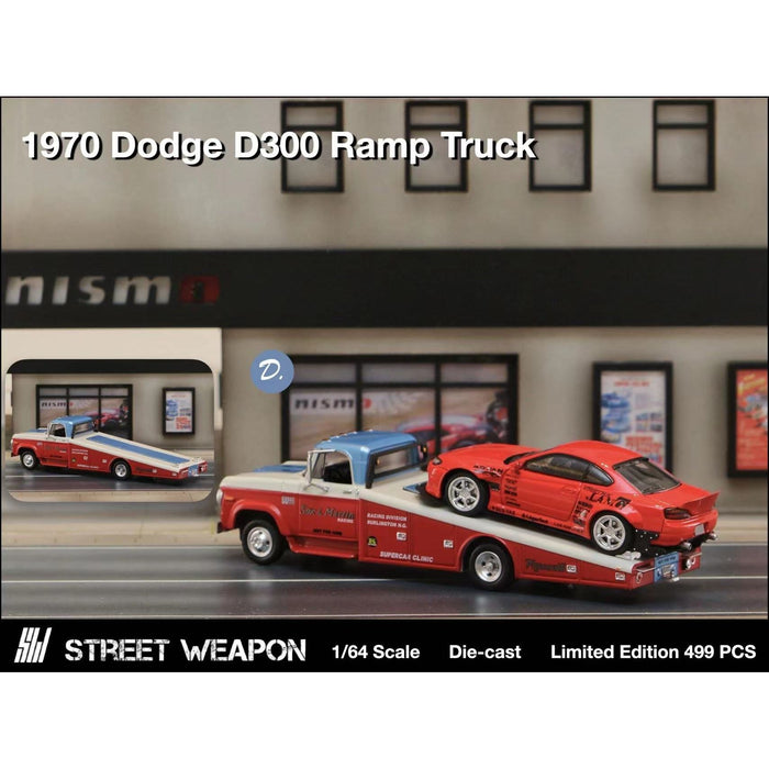 (Pre-Order) Street Weapon 1970 Dodge D-300 Ramp Truck 1:64 - Just $34.99! Shop now at Retro Gaming of Denver