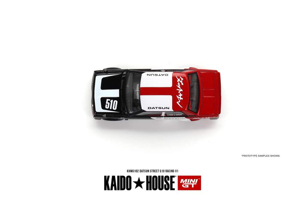 Mini GT x Kaido House Datsun KAIDO 510 Sedan Racing V1 1:64 KHMG102 - for just $24.99! 