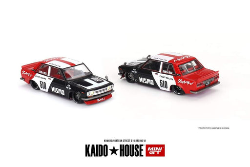 Mini GT x Kaido House Datsun KAIDO 510 Sedan Racing V1 1:64 KHMG102 - for just $24.99! 