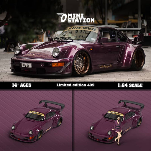 Mini Station Porsche 911 964 RWB Hekigyoku 1:64 - Premium Porsche - Just $32.99! Shop now at Retro Gaming of Denver