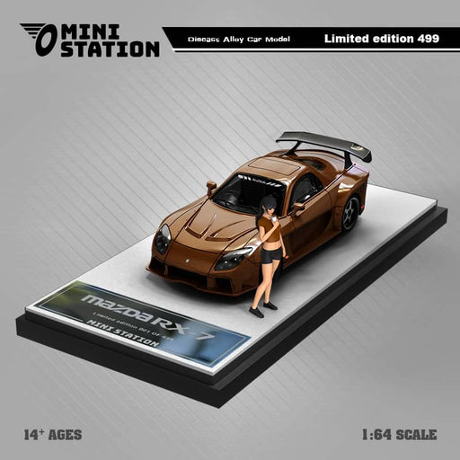 TimeMicro Mazda RX-7 VeilSide Metallic Brown Figure Version 1:64 - Premium Mazda - Just $35.99! Shop now at Retro Gaming of Denver