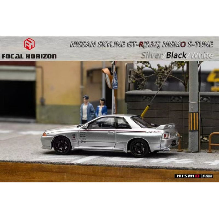 Focal Horizon Nissan Skyline R32 GT-R 3rd Gen Nismo S-Tune Silver Nismo Livery 1:64 - Just $34.99! Shop now at Retro Gaming of Denver