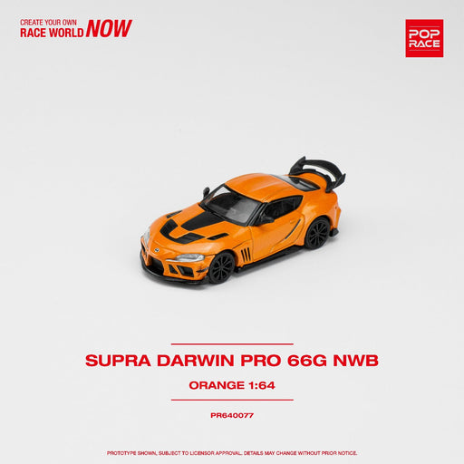 (Pre-Order) Pop Race Toyota GR Supra Orange Darwin Pro 66G NWB PR640077 1:64 - Just $24.99! Shop now at Retro Gaming of Denver