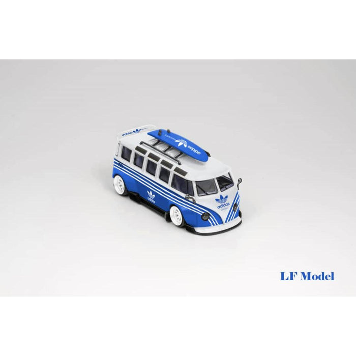 LF Model Volkswagen T1 Kombi with Surfboards Blue/White 1:64 - Just $29.99! Shop now at Retro Gaming of Denver