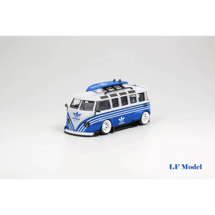 LF Model Volkswagen T1 Kombi with Surfboards Blue/White 1:64 - Just $29.99! Shop now at Retro Gaming of Denver