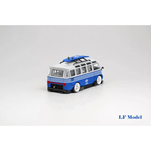 LF Model Volkswagen T1 Kombi with Surfboards Blue/White 1:64 - Premium Volkswagen - Just $29.99! Shop now at Retro Gaming of Denver