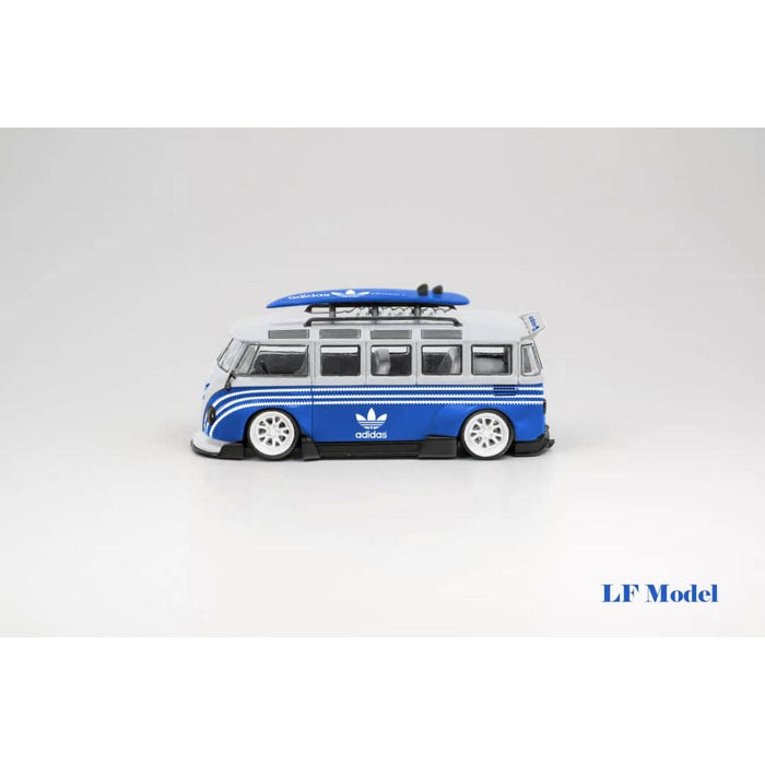 LF Model Volkswagen T1 Kombi with Surfboards Blue/White 1:64 - Just $29.99! Shop now at Retro Gaming of Denver