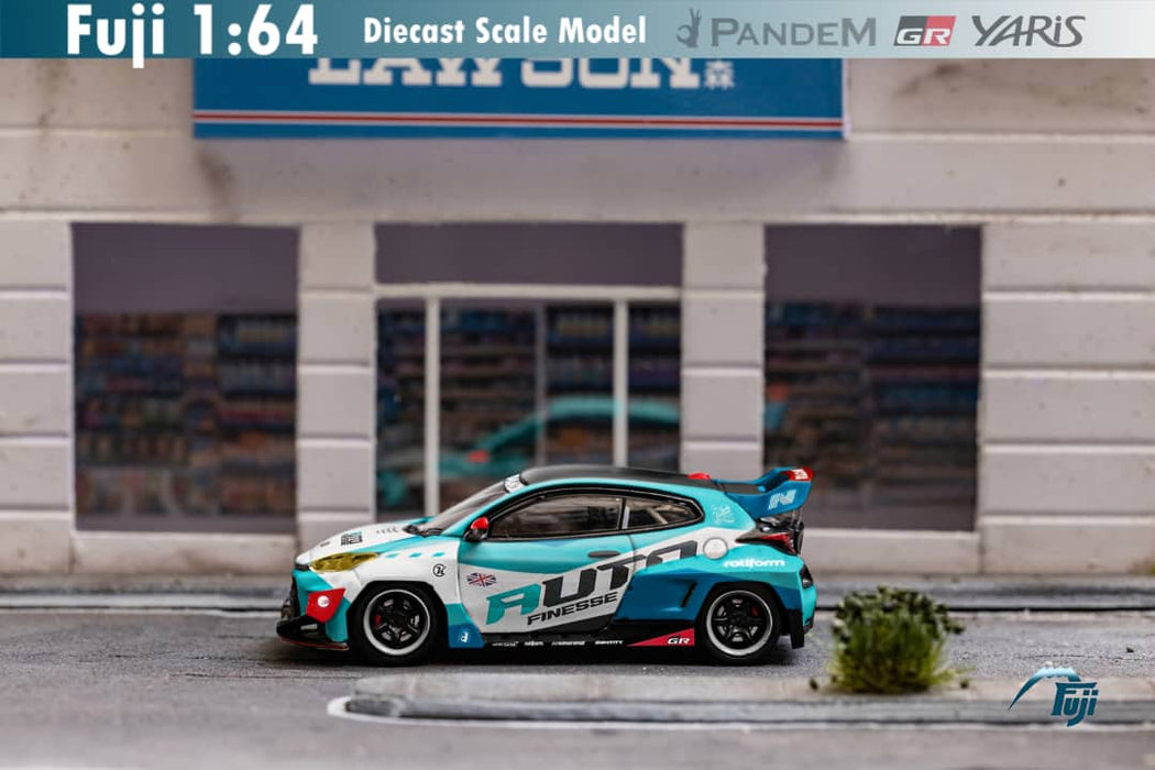 Fuji Toyota Yaris GR Auto Finesse Blue #99 1:64 - for just $32.99! 
