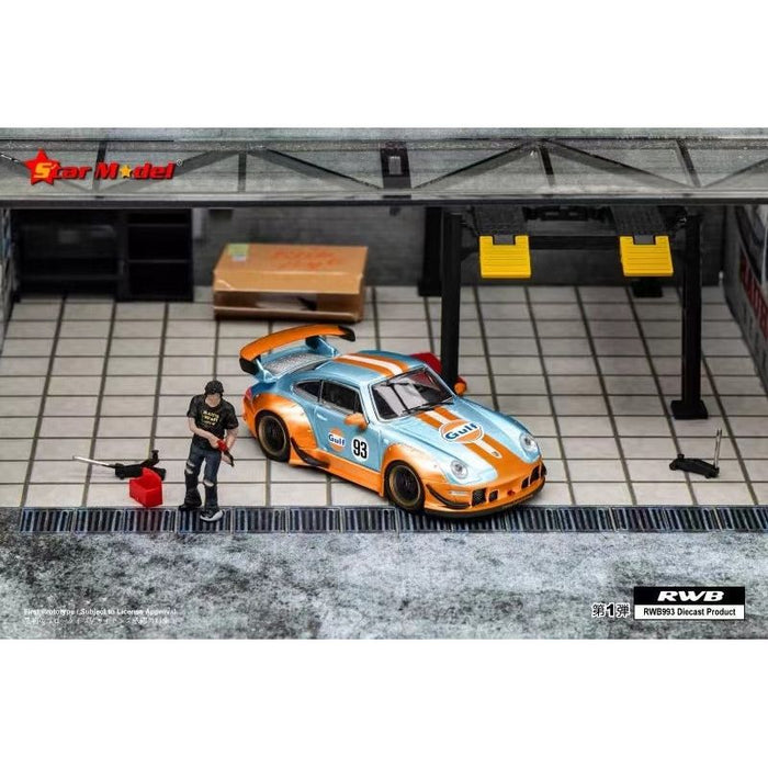 (Pre-Order) Star Model Porsche RWB 993 GT Wing RLC Gulf #93 1:64 - Just $32.99! Shop now at Retro Gaming of Denver