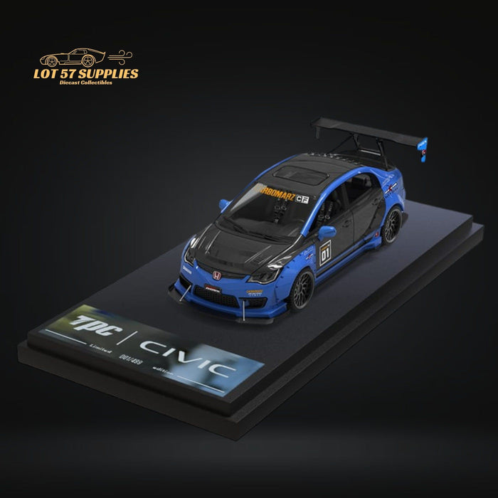 TimeMicro Honda Civic FD2 Modified Blue WideBody CARBOMARZ Ordinary Version 1:64 - Just $32.99! Shop now at Retro Gaming of Denver