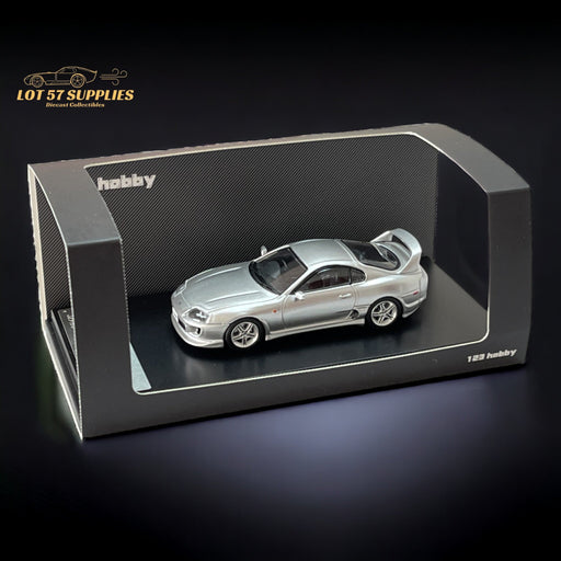 123 Hobby Toyota Supra JZA80Z in Silver 1:64 - for just $32.99! 