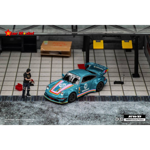 Star Model Porsche RWB 964 GT Wing Green Vaillant #10 Figure Version 1:64 - Premium Porsche - Just $32.99! Shop now at Retro Gaming of Denver