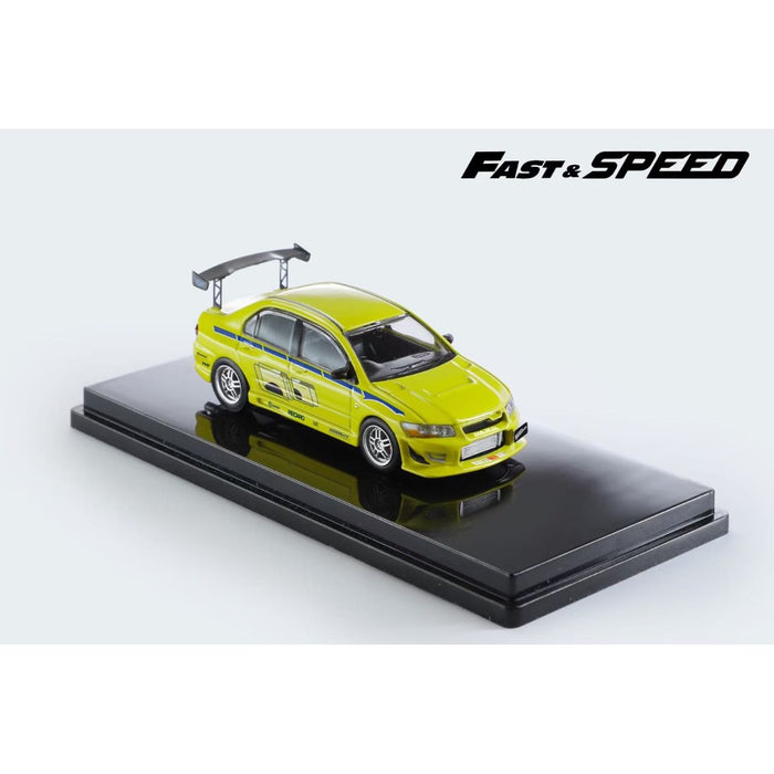 Fast Speed Mitsubishi Lancer Evolution EVO VII FNF Green Livery Figure Version 1:64 - Just $39.99! Shop now at Retro Gaming of Denver