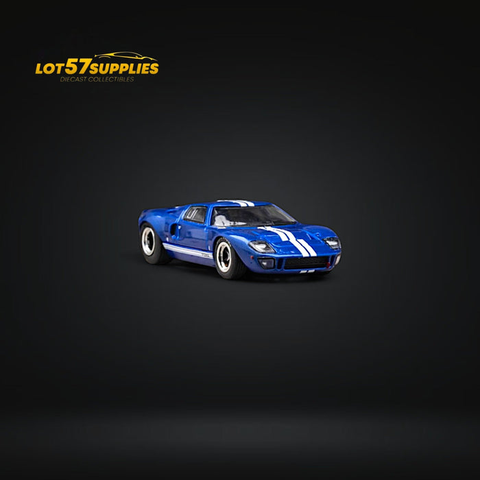 Zoom Ford GT40 MK1 Blue White Stipe #2 1:64 - for just $32.99! 