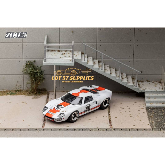 Zoom Ford GT40 MK1 White Gulf Livery #40 1:64 - Just $32.99! Shop now at Retro Gaming of Denver