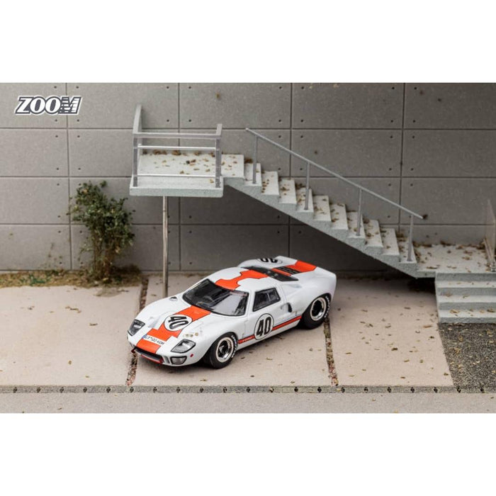 Zoom Ford GT40 MK1 White Gulf Livery #40 1:64 - Just $32.99! Shop now at Retro Gaming of Denver