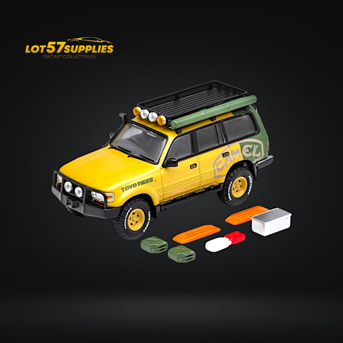 GCD Toyota Land Cruiser LC80 Camel Cup Version With Accessories 1:64 - for just $32.99! 