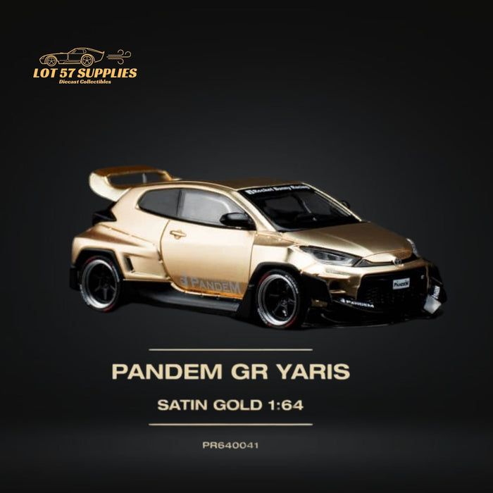 Pop Race Toyota Yaris Pandem GR Satin Gold 1:64 PR6400041 - Premium Toyota - Just $22.99! Shop now at Retro Gaming of Denver