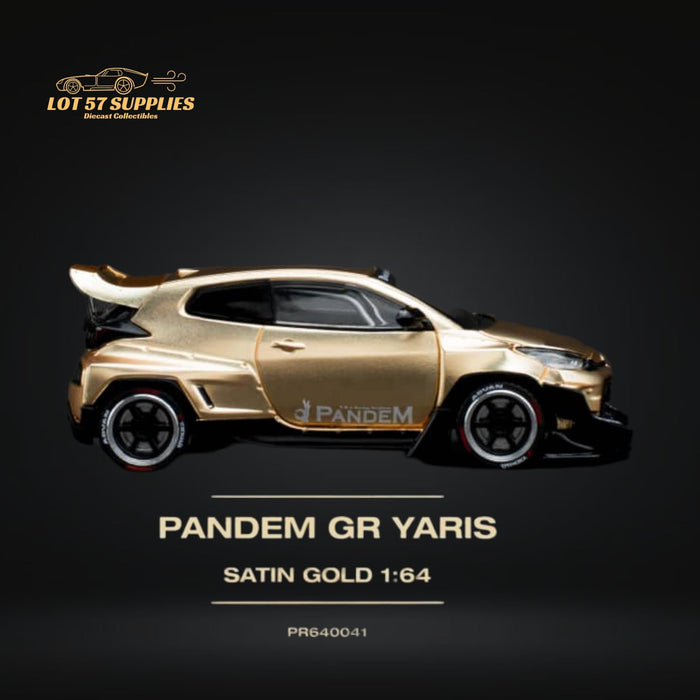 Pop Race Toyota Yaris Pandem GR Satin Gold 1:64 PR6400041 - Premium Toyota - Just $22.99! Shop now at Retro Gaming of Denver