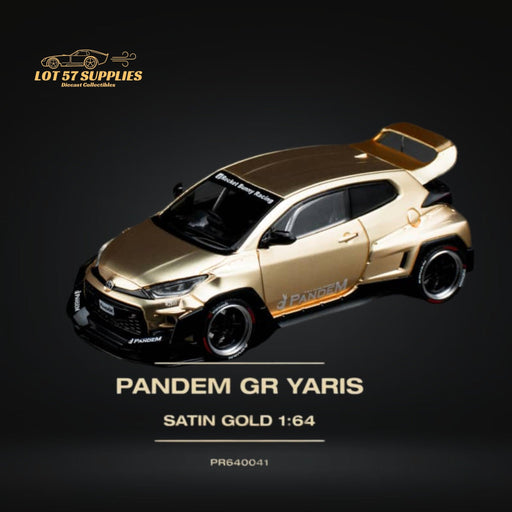 Pop Race Toyota Yaris Pandem GR Satin Gold 1:64 PR6400041 - Premium Toyota - Just $22.99! Shop now at Retro Gaming of Denver