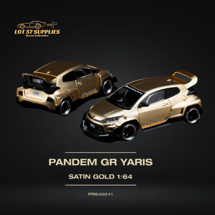 Pop Race Toyota Yaris Pandem GR Satin Gold 1:64 PR6400041 - Premium Toyota - Just $22.99! Shop now at Retro Gaming of Denver