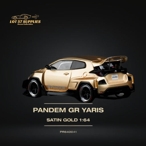 Pop Race Toyota Yaris Pandem GR Satin Gold 1:64 PR6400041 - Premium Toyota - Just $22.99! Shop now at Retro Gaming of Denver