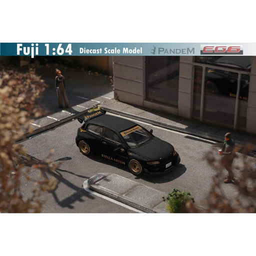 Fuji Honda Civic EG6 5th Gen MK5 Rocket Bunny Stella Matte Black Livery 1:64 - Premium Honda - Just $31.99! Shop now at Retro Gaming of Denver