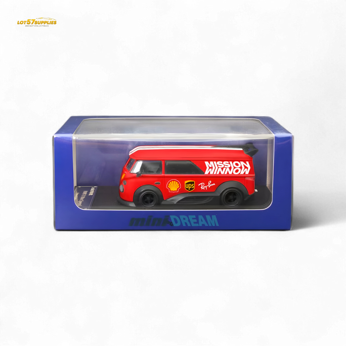 Mini Dream Volkswagen T1 RWB Van in Red WM Livery 1:64 - for just $29.99! 