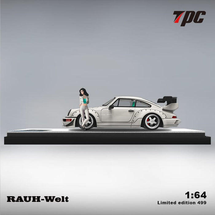 TPC Porsche 911 964 RWB White with Tiffany Green Interior Figure Version 1:64 - Premium Porsche - Just $34.99! Shop now at Retro Gaming of Denver